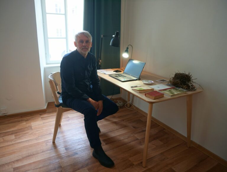 Petr Borkovec na rezidenčním bytu v Mikulově