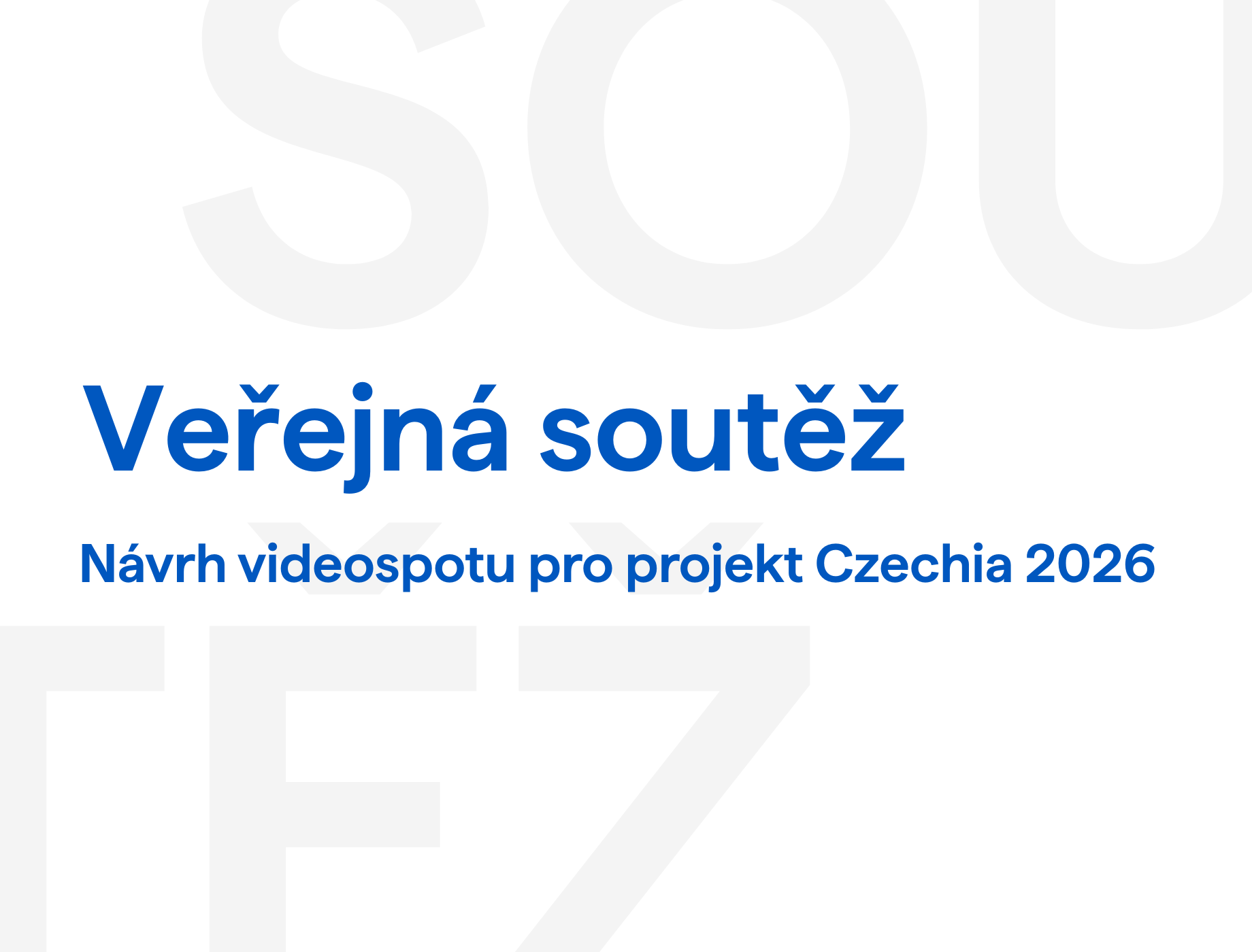 Návrh videospotu pro projekt Czechia 2026