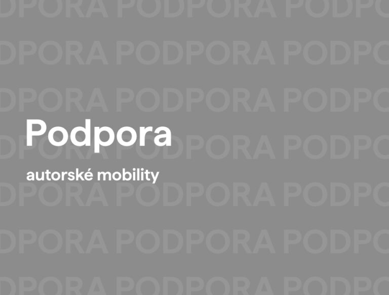 Podpora autorské mobility Czechia 2026