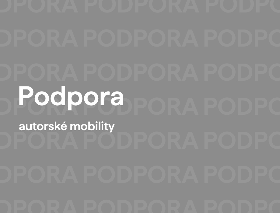 Podpora autorské mobility Czechia 2026