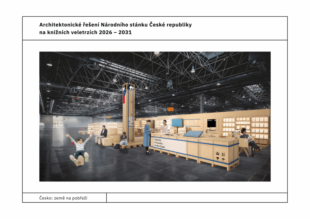 Výsledek veřejné soutěže projektu Czechia 2026: Architektonické řešení národního stánku na mezinárodních knižních veletrzích