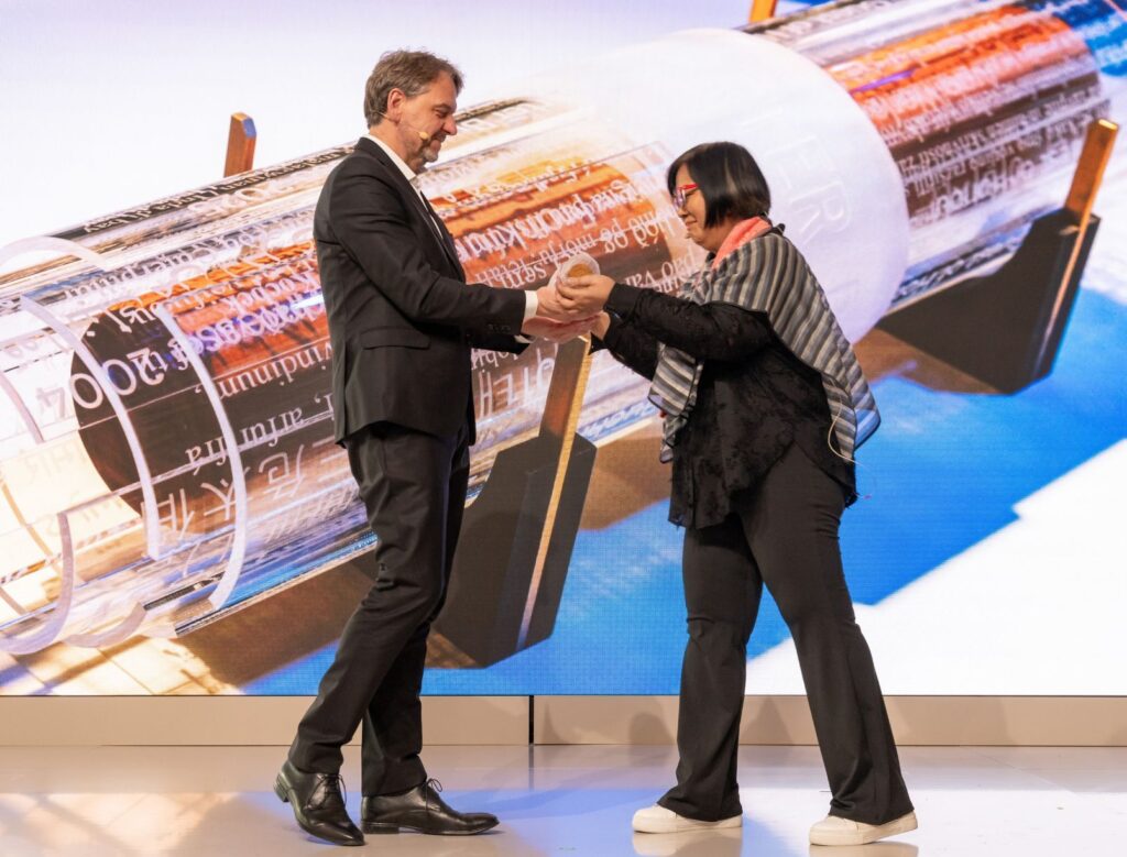 Frankfurtský knižní veletrh 2025, předání GastRolle, foto: Pavel Němec