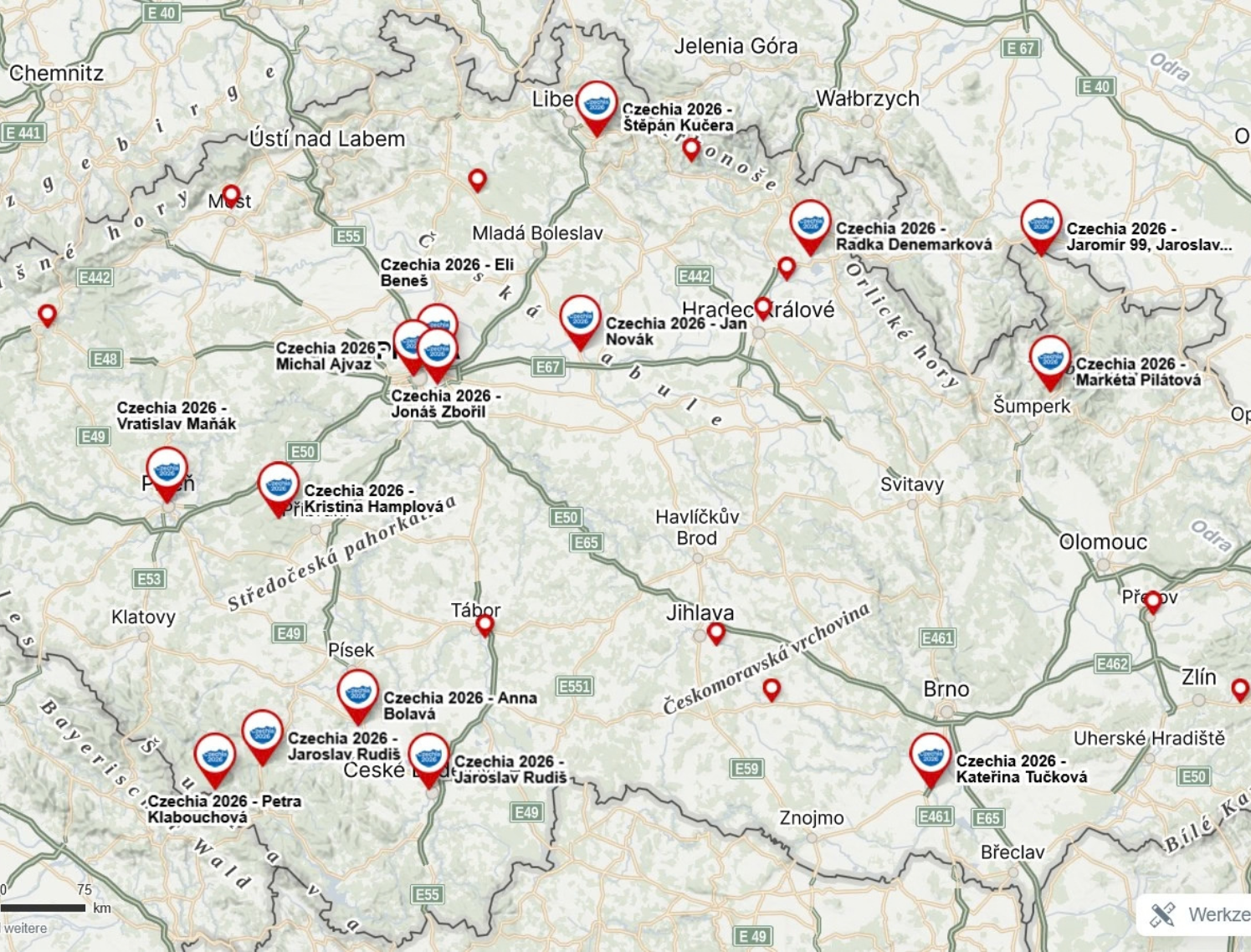 Literární mapa Czechia 2026